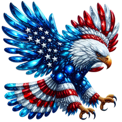 Patriotic Eagle (DTF Transfer Only)