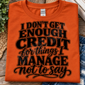 Not Enough Credit