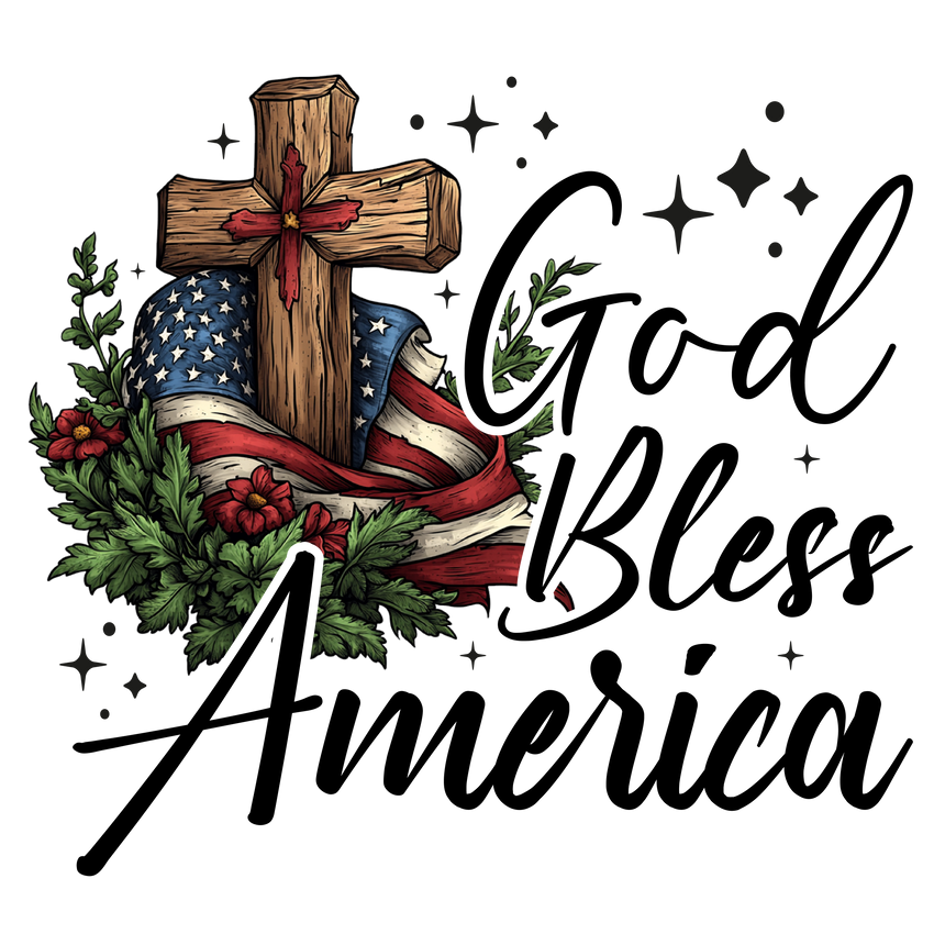 God Bless America (DTF Transfer ONly)