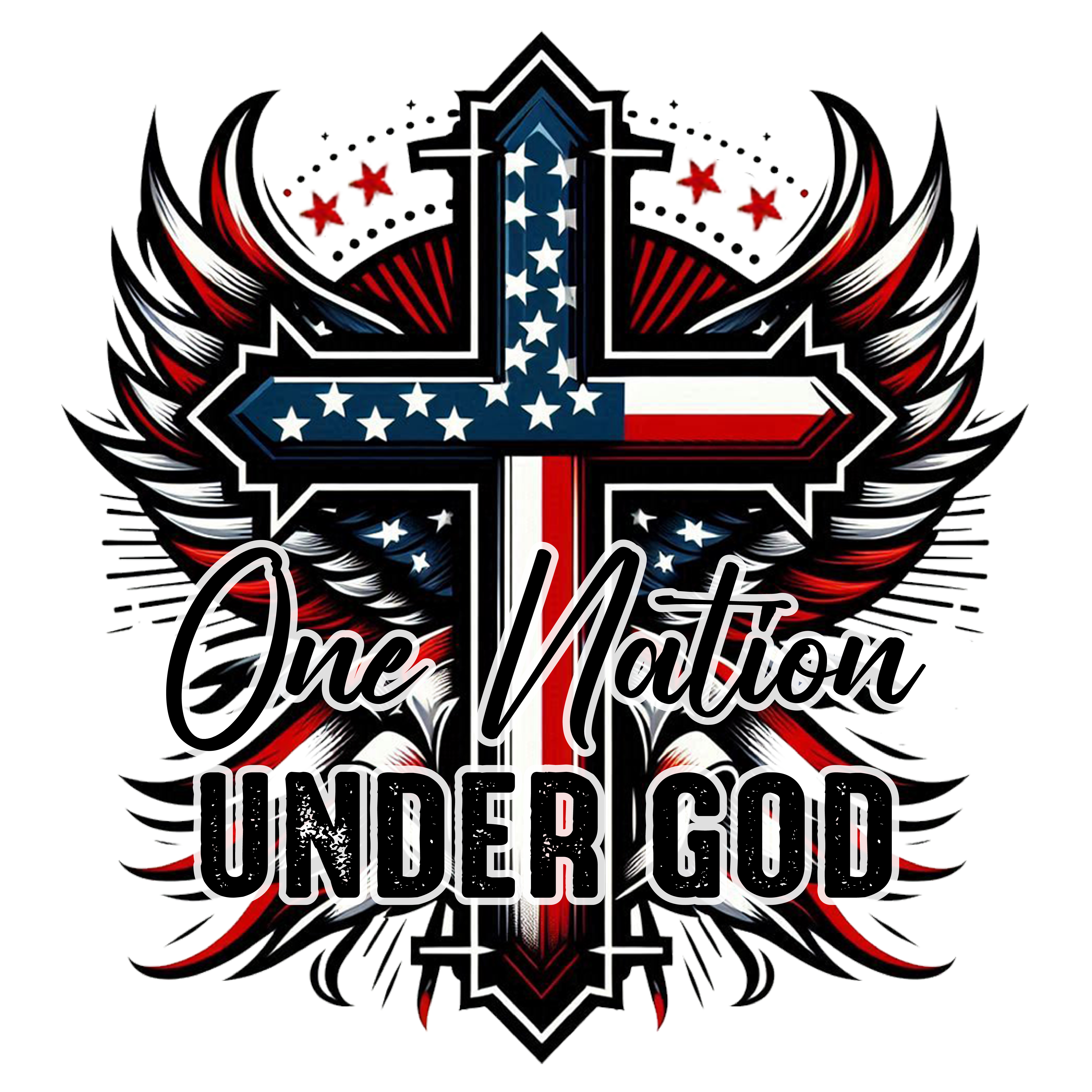 One Nation Under God (DTF Transfer Only)